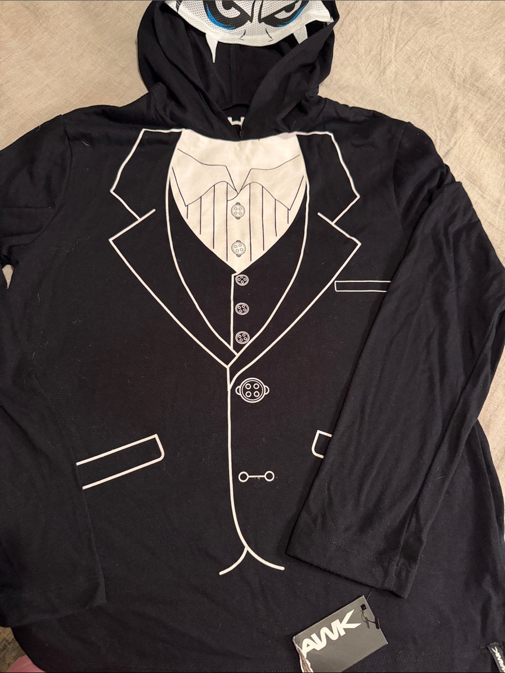 Kohl's ET18340028 Black & White Hooded Jacket Size Medium NWT
